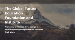 Desktop Screenshot of global-future-education.org